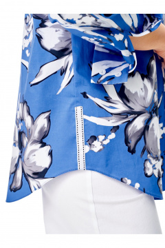 Блуза из шифона бежевого цвета для ежедневного стиля Condra 10206 - фото 4