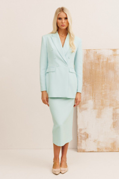 Жакет, юбка KOKOdea 31005 светло-бирюзовый - фото 1