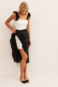 Платье KOKOdea 70017 молочный, чёрный - фото 2