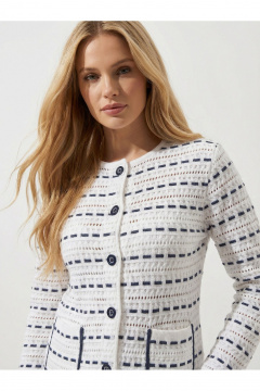 Жакет Belange 2200 бело-синий - фото 3