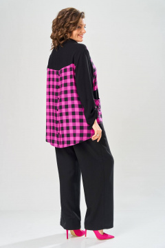 Блуза, брюки Диомант 2151 черный - фото 2