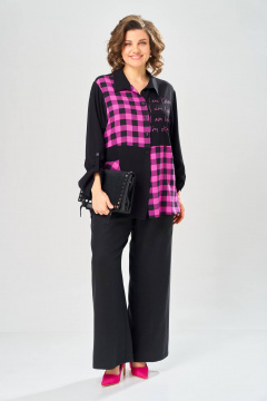 Блуза, брюки Диомант 2151 черный - фото 1