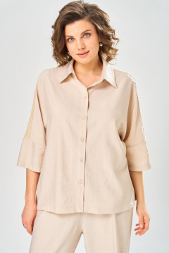 Брюки, рубашка Диомант 2159 крем - фото 3