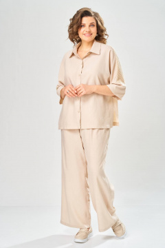 Брюки, рубашка Диомант 2159 крем - фото 1