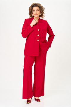 Брюки, жакет Vilena 1138 красный - фото 2
