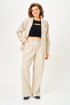 Брюки, жакет Vilena 1150 бежевый - фото 1