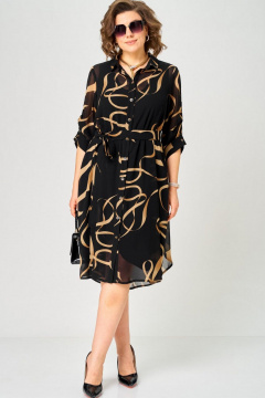 Платье EVA GRANT 7046 принт_ленты - фото 3