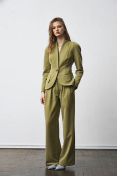 Брюки, жакет MilMil 1285 оливковый - фото 1