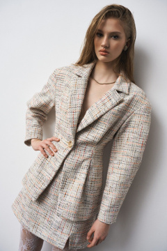 Жакет, юбка MilMil 1307 рогожка - фото 5