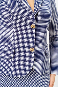 Жакет, юбка Svetlana-Style 2331 синий_узор - фото 5