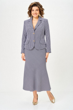 Жакет, юбка Svetlana-Style 2331 синий_узор - фото 3