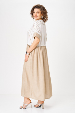 Платье Michel chic 2181 бежевый - фото 5