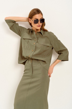 Блуза Mars design 1016 хаки - фото 4