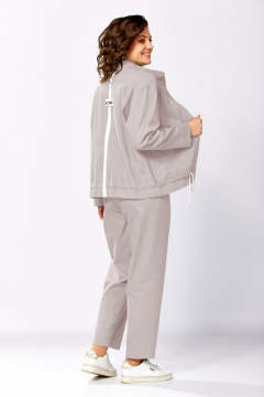 Брюки, бомбер, топ Милора-стиль 1444 бежевый - фото 3