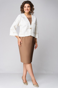 Жакет, платье Мишель стиль 1290 молочно-бежевый - фото 1