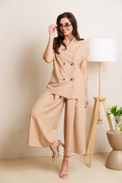 Брюки, жилет Anastasia 1330 бежевый - фото 1