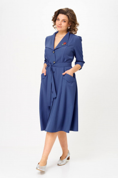 Платье Anastasia 1318.1 синий - фото 4