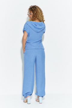 Блуза, брюки Euromoda 99/1 небесно-голубой - фото 4