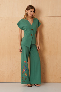 Брюки, жакет Панда 123120 зеленый - фото 1