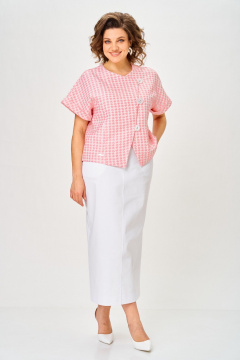 Жакет, юбка Michel chic 1422 шелковая_пудра - фото 1