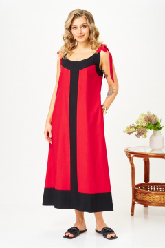 Сарафан AVA fashion М-185 красный - фото 1