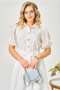 Платье AVA fashion М-186 молочный - фото 4