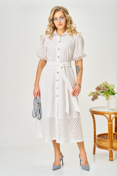 Платье AVA fashion М-186 молочный - фото 1