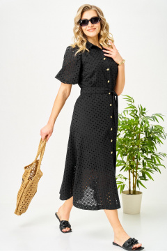 Платье AVA fashion М-187 черный - фото 5