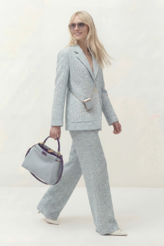 Брюки, жакет Lokka 1840B голубой/меланж - фото 5