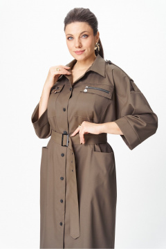 Платье Rishelie 1009 коричневый - фото 3