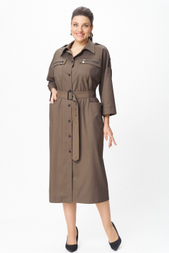 Платье Rishelie 1009 коричневый - фото 1