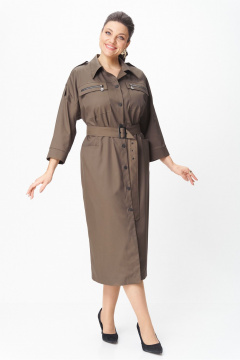 Платье Rishelie 1009 коричневый - фото 2