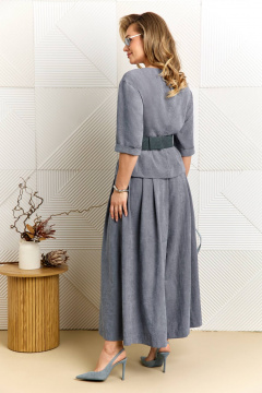 Платье AGATTI 5899 серо-синий - фото 4