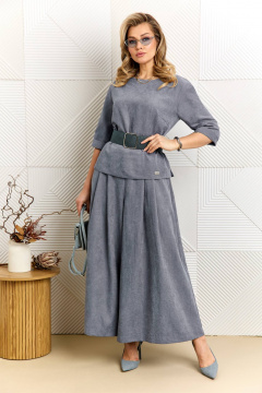 Платье AGATTI 5899 серо-синий - фото 1