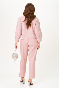 Брюки, жакет Michel chic 1450 жемчужно-розовый - фото 5