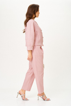 Брюки, жакет Michel chic 1450 жемчужно-розовый - фото 4