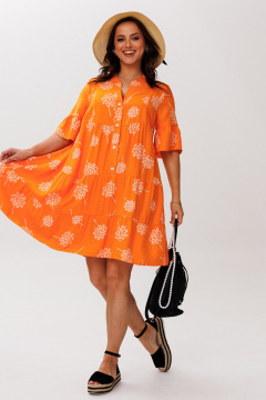 Платье Mubliz 348 оранжевый - фото 5