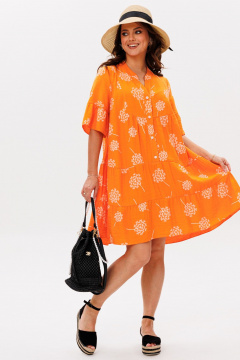 Платье Mubliz 348 оранжевый - фото 2