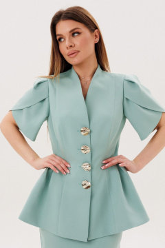 Жакет, юбка Amberа Style 2157-1 мята - фото 2