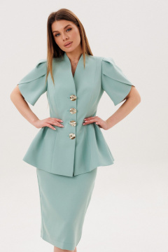 Жакет, юбка Amberа Style 2157-1 мята - фото 4