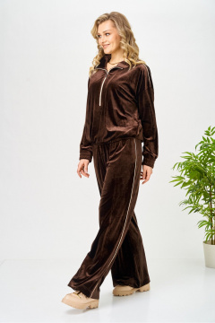Брюки, свитшот AVA fashion М-166 коричневый - фото 4