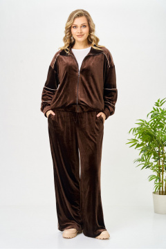 Брюки, свитшот AVA fashion М-166.01 коричневый - фото 3