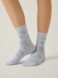 Носки CONTE CLASSIC бледно-фиолетовый 15С-15СП 697 - фото 2