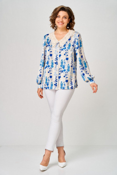 Блуза Svetlana-Style 2304 голубой_принт - фото 5