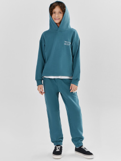 Брюки, худи Mark Formelle 393323/25-39251П-7 пыльный_изумруд_печать_1_сл_на_пол_ДК - фото 1