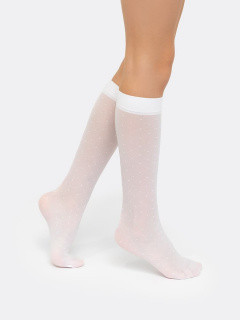 Гольфы Mark Formelle 447PA-1623/B4-20447PA белый_000Н_Крашение_полиамид.изделий_(носки) - фото 3