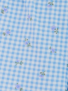 Рубашка, шорты Mark Formelle 567745/25-39633ПП-0 голубая_клетка_с_цветами - фото 1