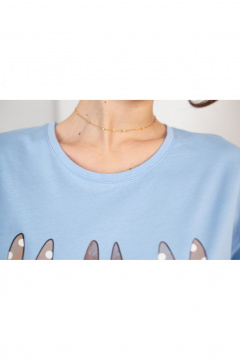 Сорочка Купалинка 688217.158-164 голубой - фото 2