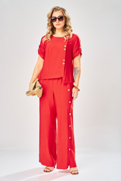Блуза, брюки ARTELLA А-1004 красный - фото 1
