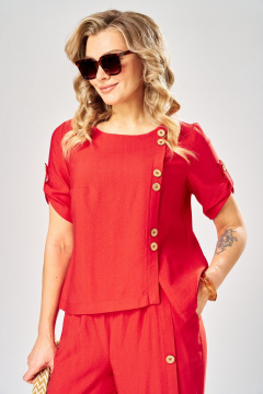 Блуза, брюки ARTELLA А-1004 красный - фото 2